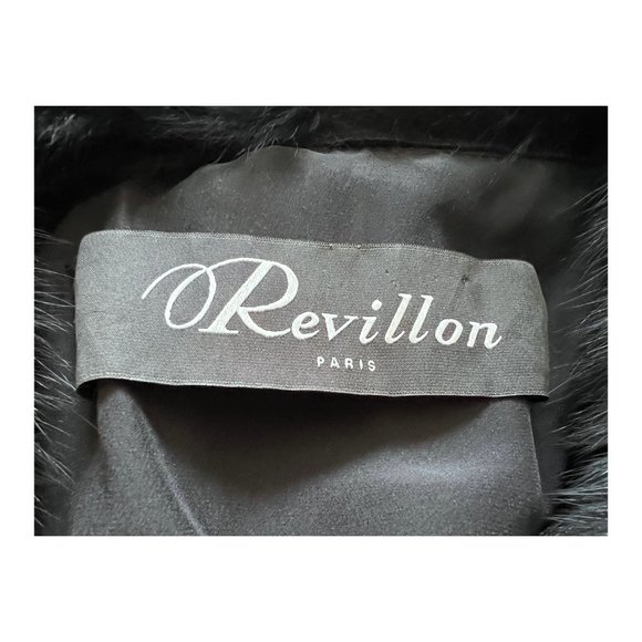 REVILLON Paris Black Fox Fur Cropped Bolero Jacket | Size 38 - Picture 2 of 5